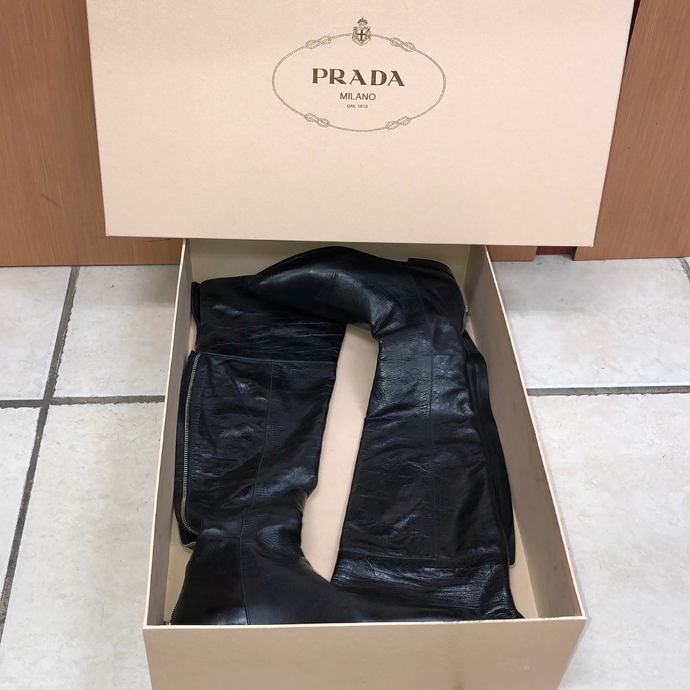 Prada boots /knee high boots/ thigh high boots